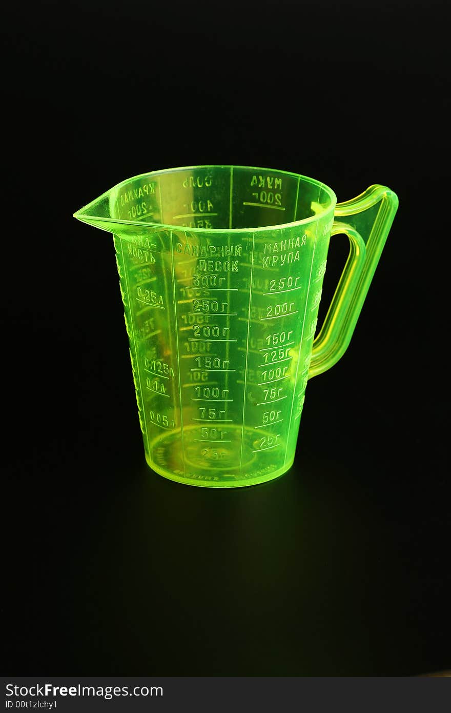 Plastic measured mug