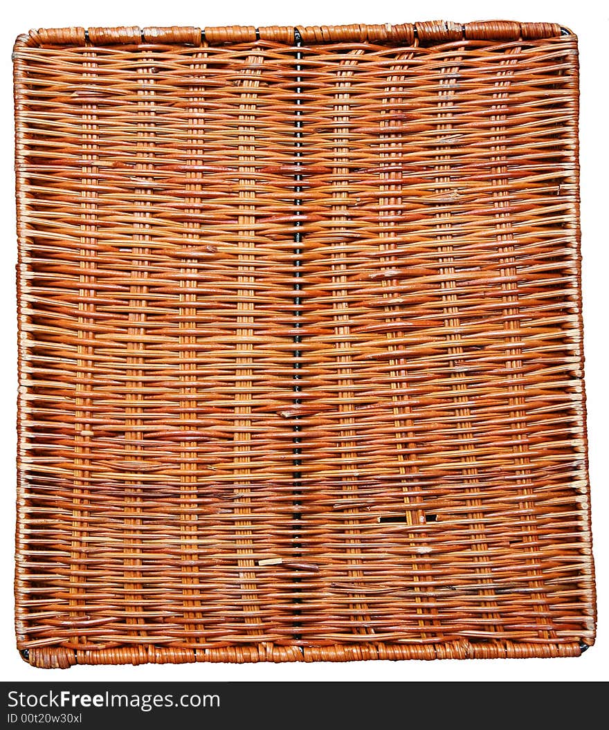 Decorative rattan basket, furniture, background