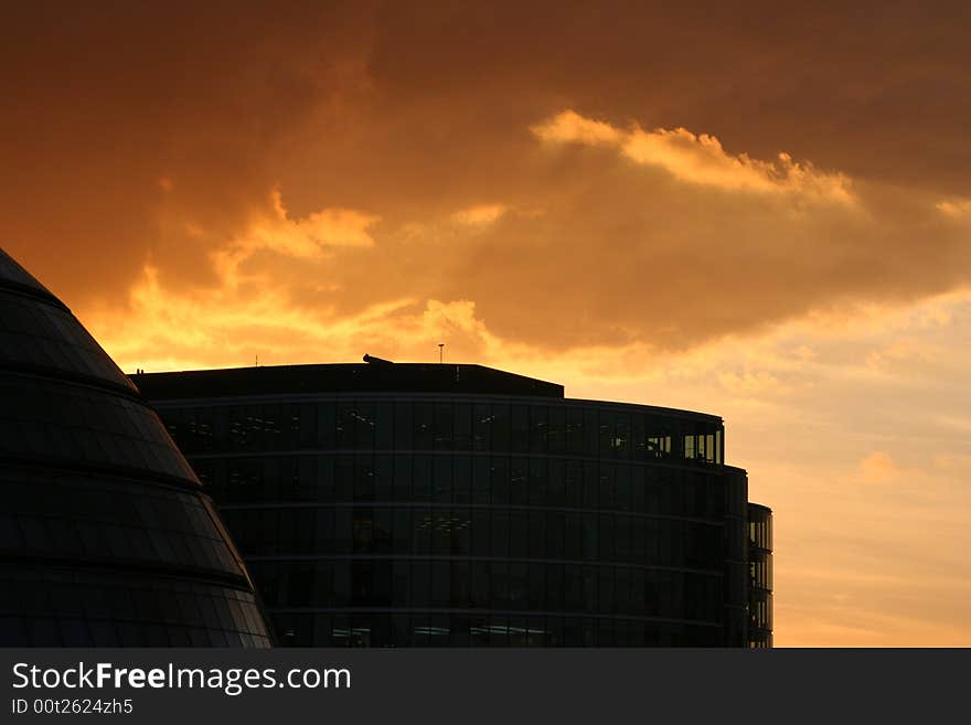 Sunset. London