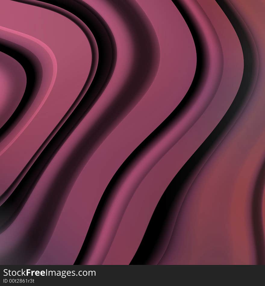 Abstract wavy background, computer generated