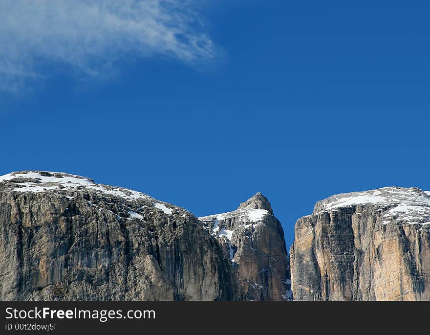 Mountains and the sky