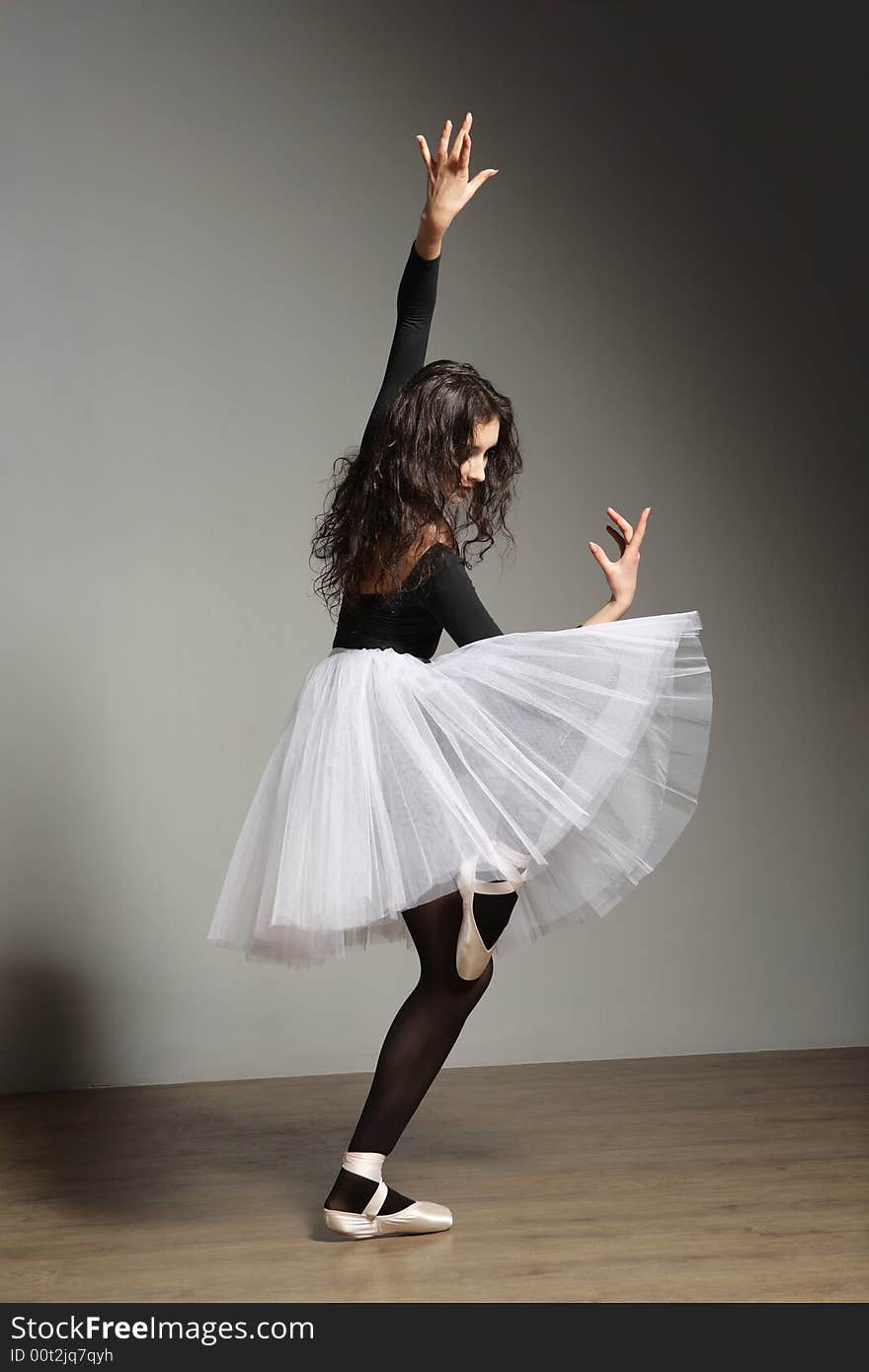 Cute, young and beautiful ballet dancer posing. Cute, young and beautiful ballet dancer posing