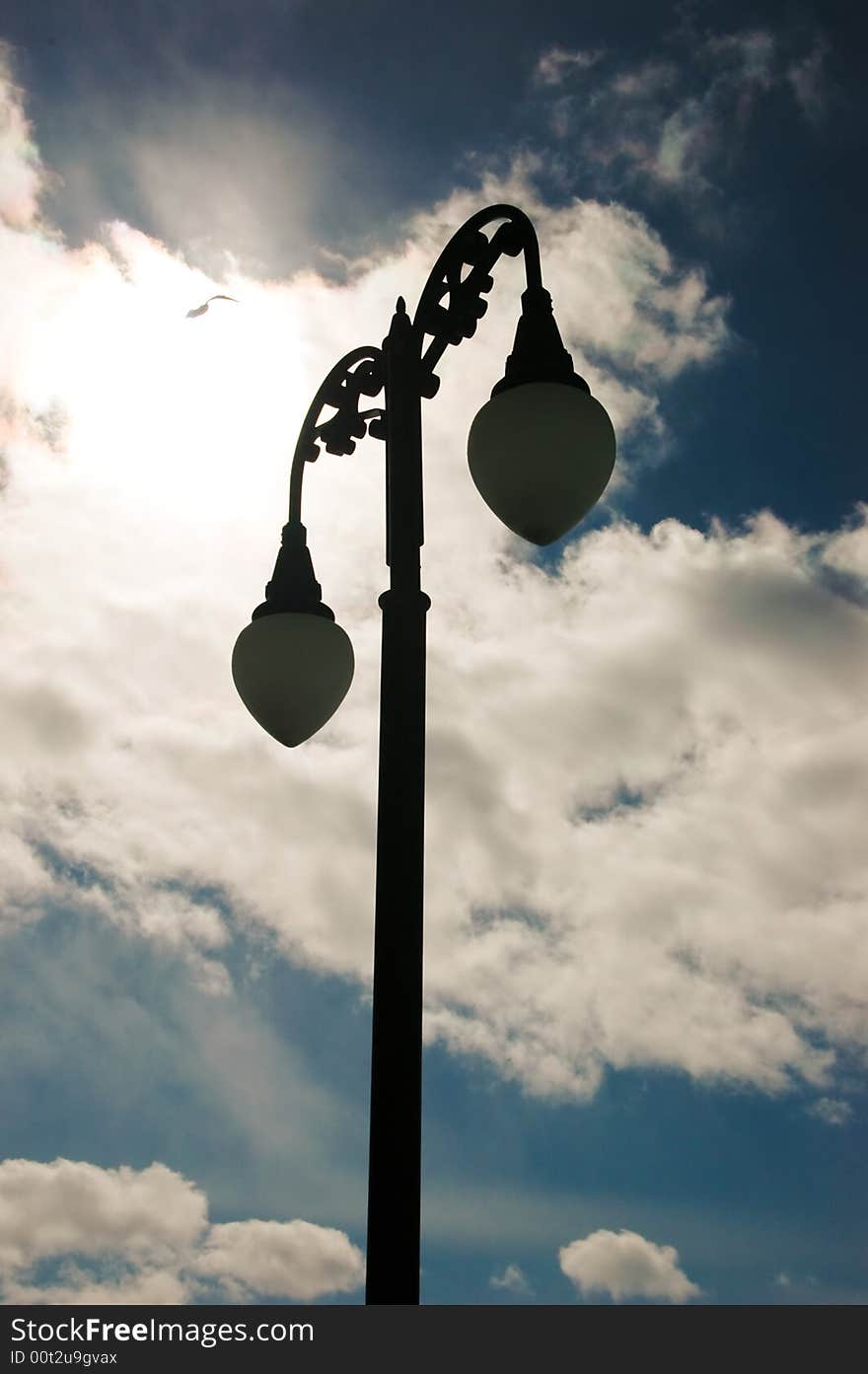 Lamp Post and Bright sky