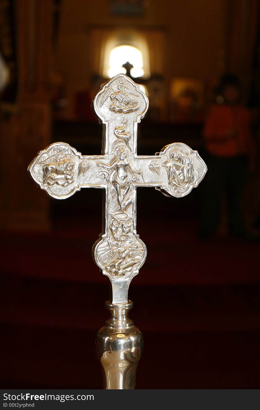 Cross in church