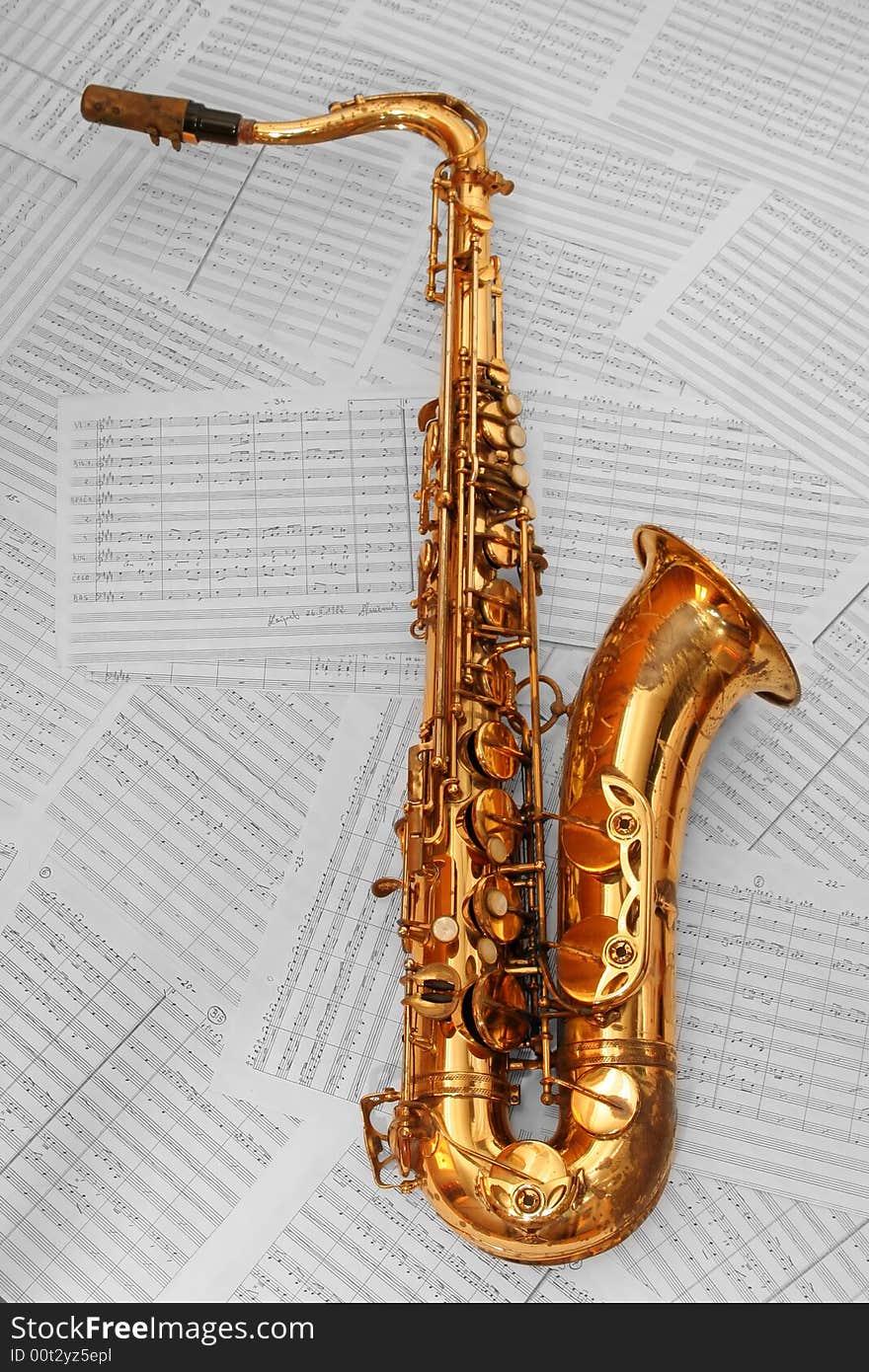 Old Golden Saxophone