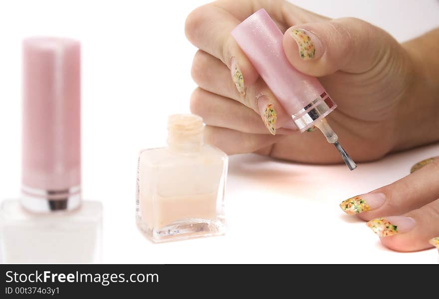 Beauty hands with great manicure. Beauty hands with great manicure