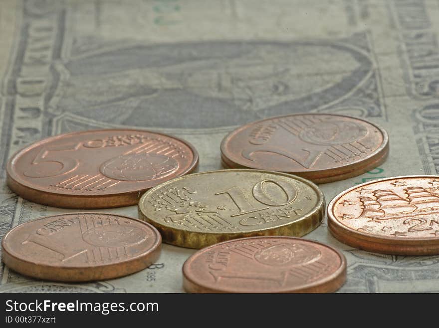 Money -  coins and banknote