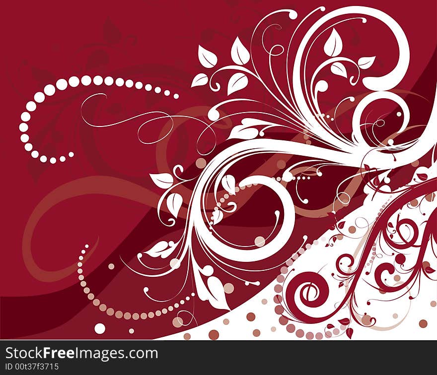 Abstract background. A vector format is added. Suits well for a postcard or background