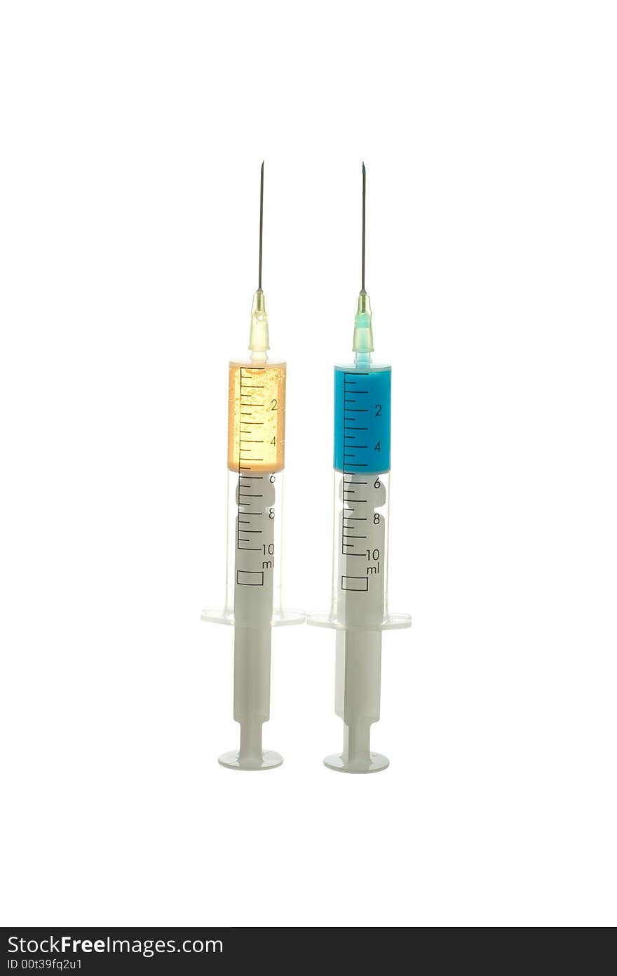 Blue and Gold Syringes