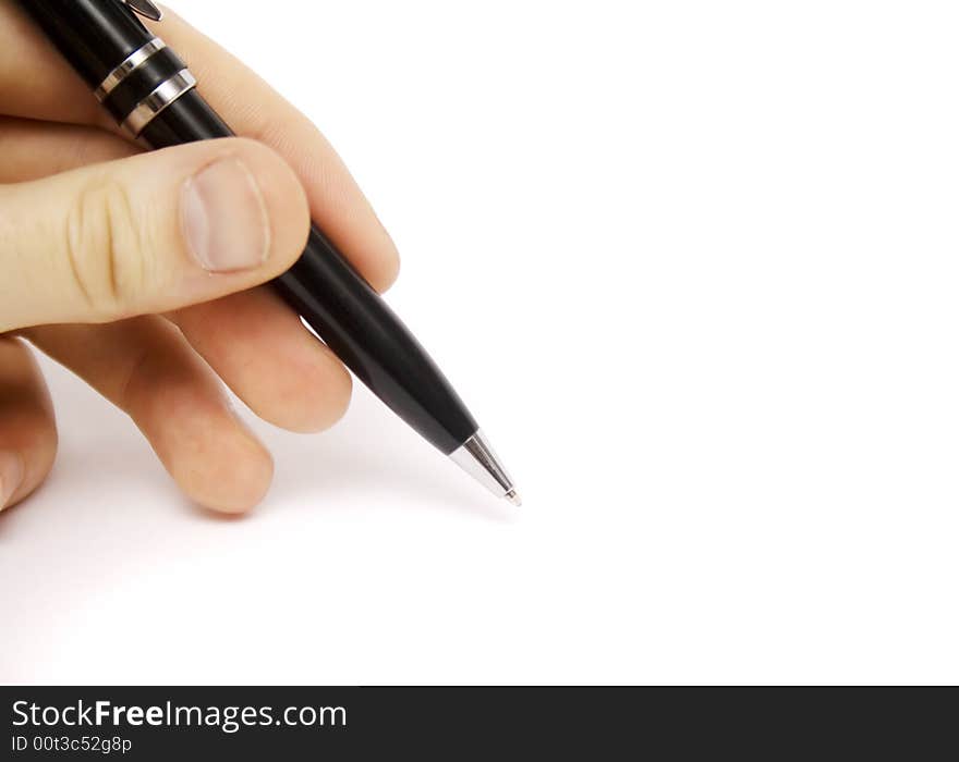 Businessman Hand With Pen