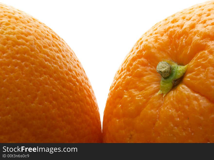 Juice oranges isolated over white