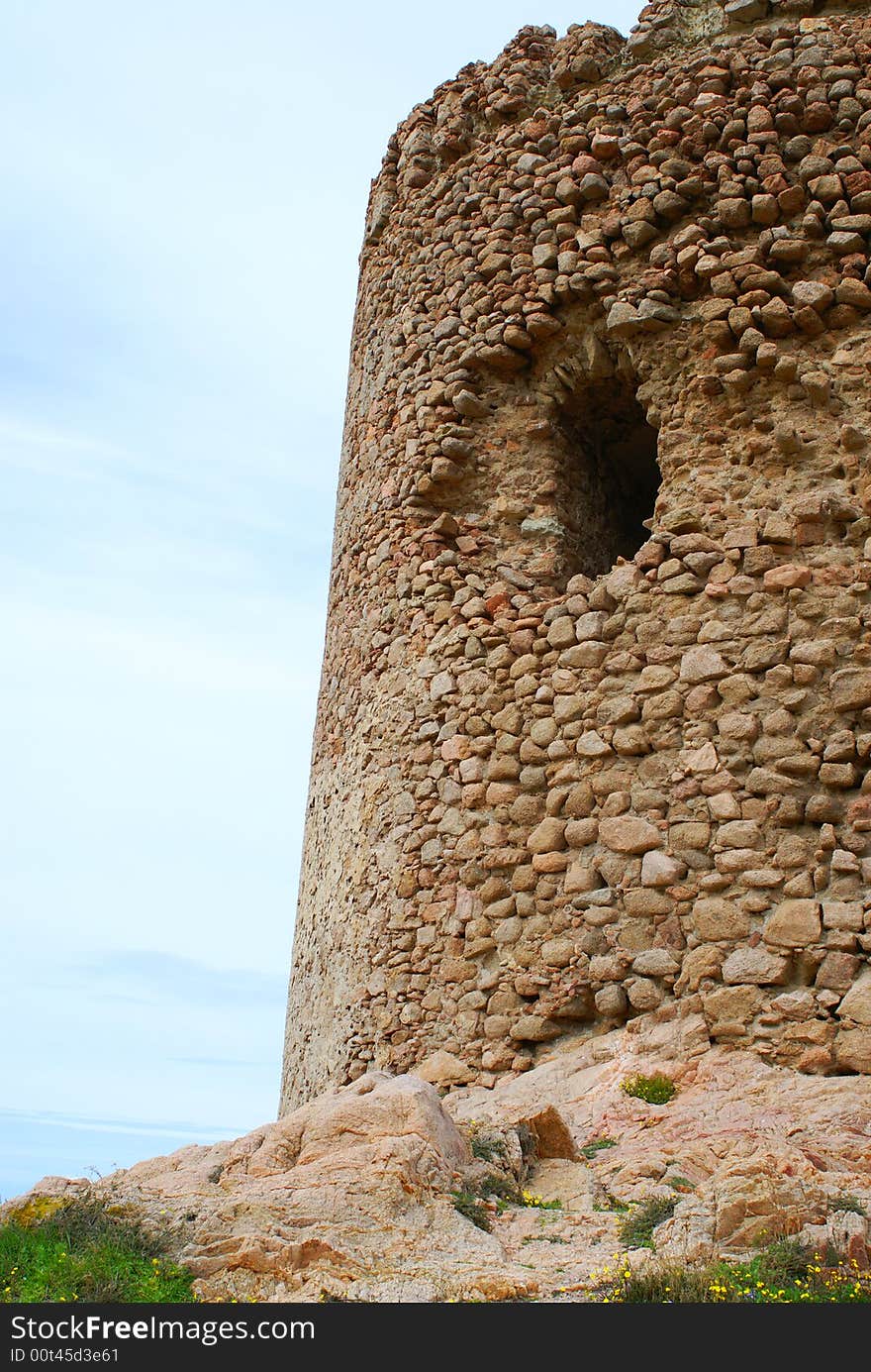 The old tower in sardinia