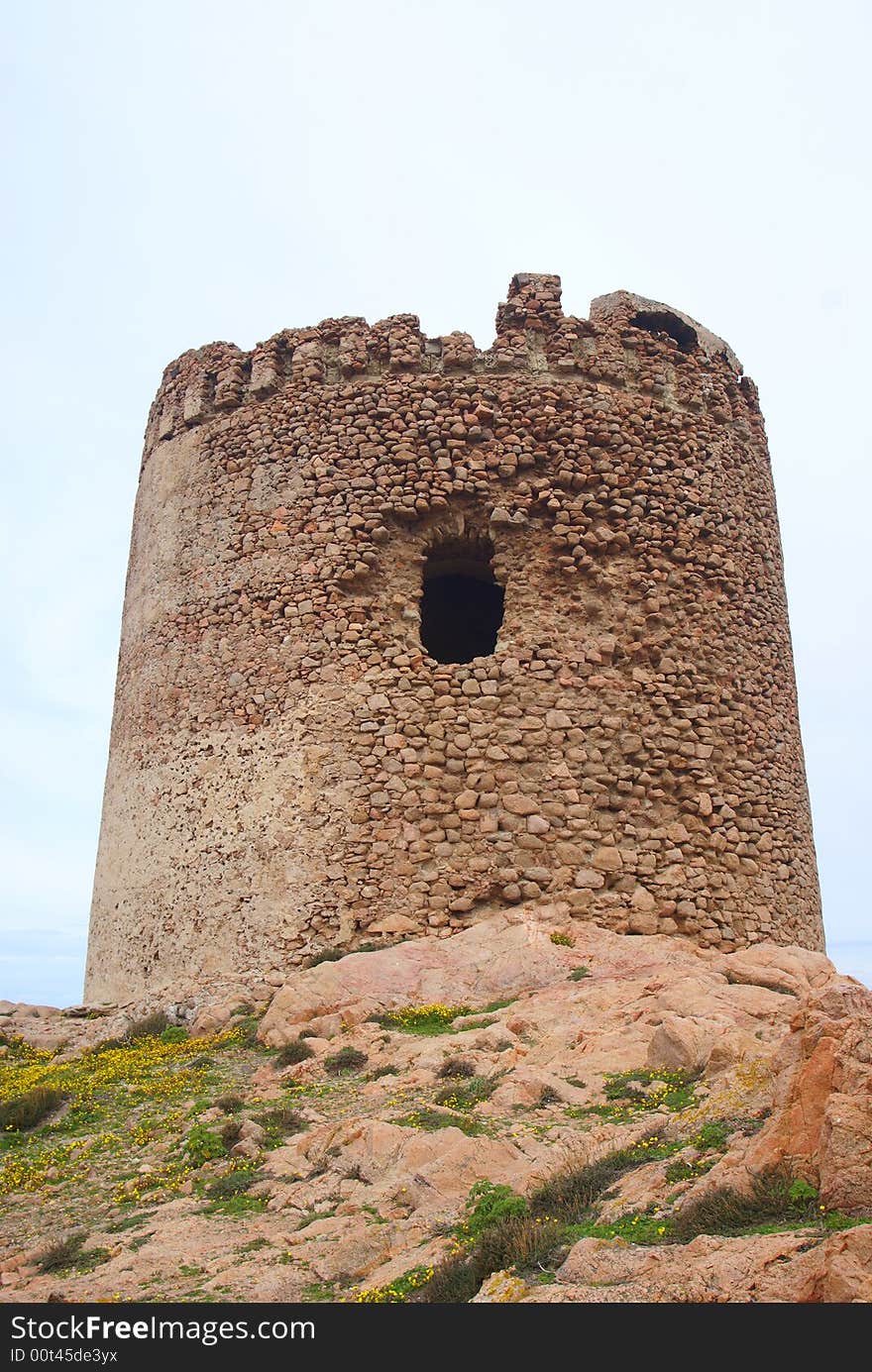 The old tower in sardinia