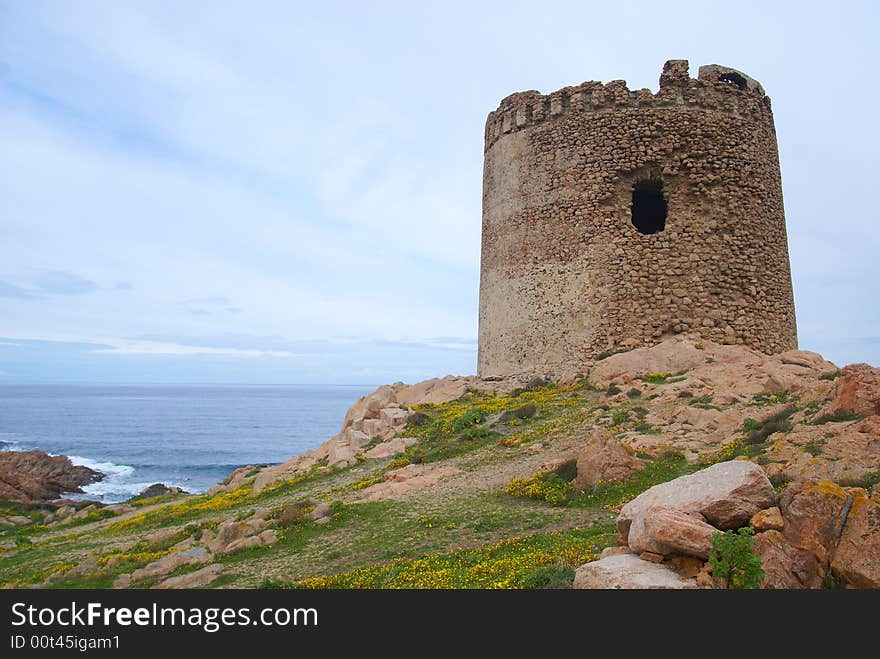 The old tower in sardinia