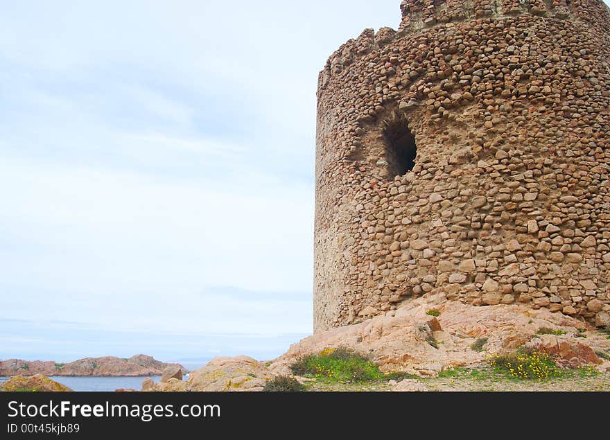 The old tower in sardinia