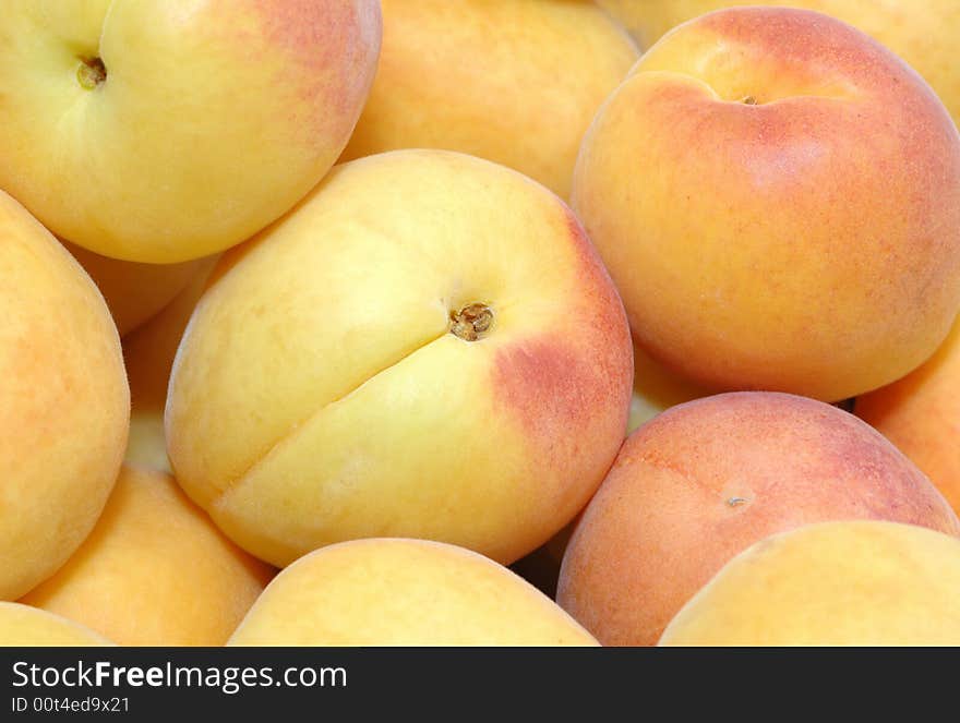 Fresh peaches or apricots,healthy eating and diet concept