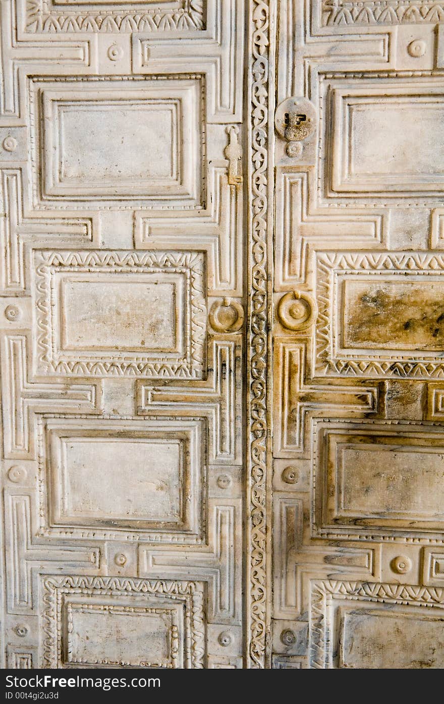 Marble door from Hagia Sophia in Istanbul, Turkey