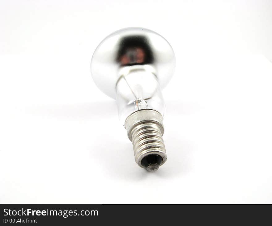 Spot light bulb isolated on white background