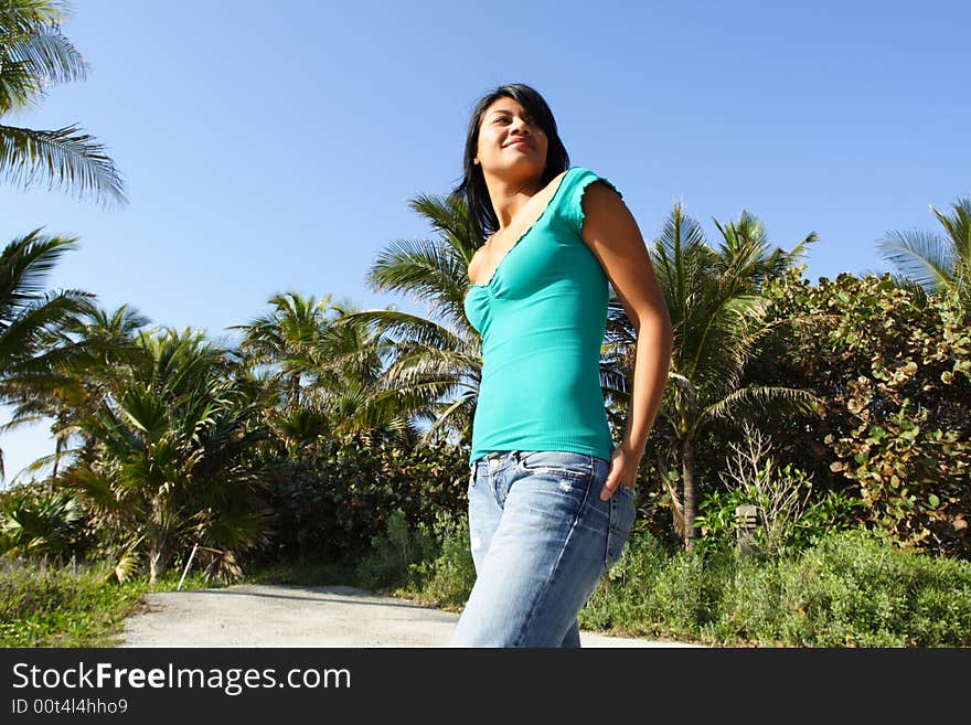 Woman Posing For The Camera