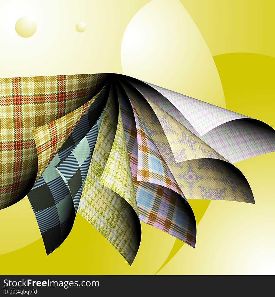 Abstract variations of tablecloths texture