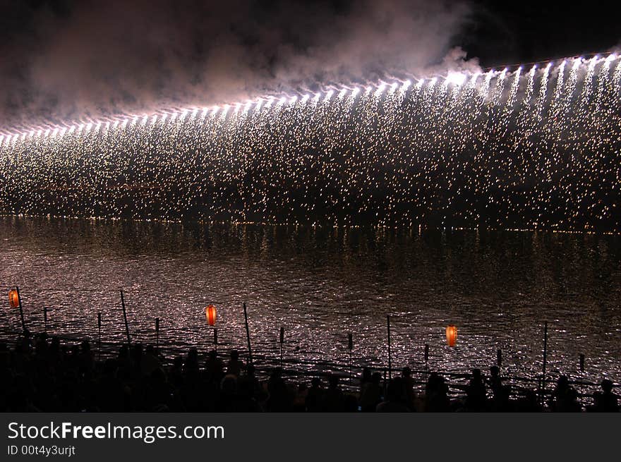 Fireworks in Japan