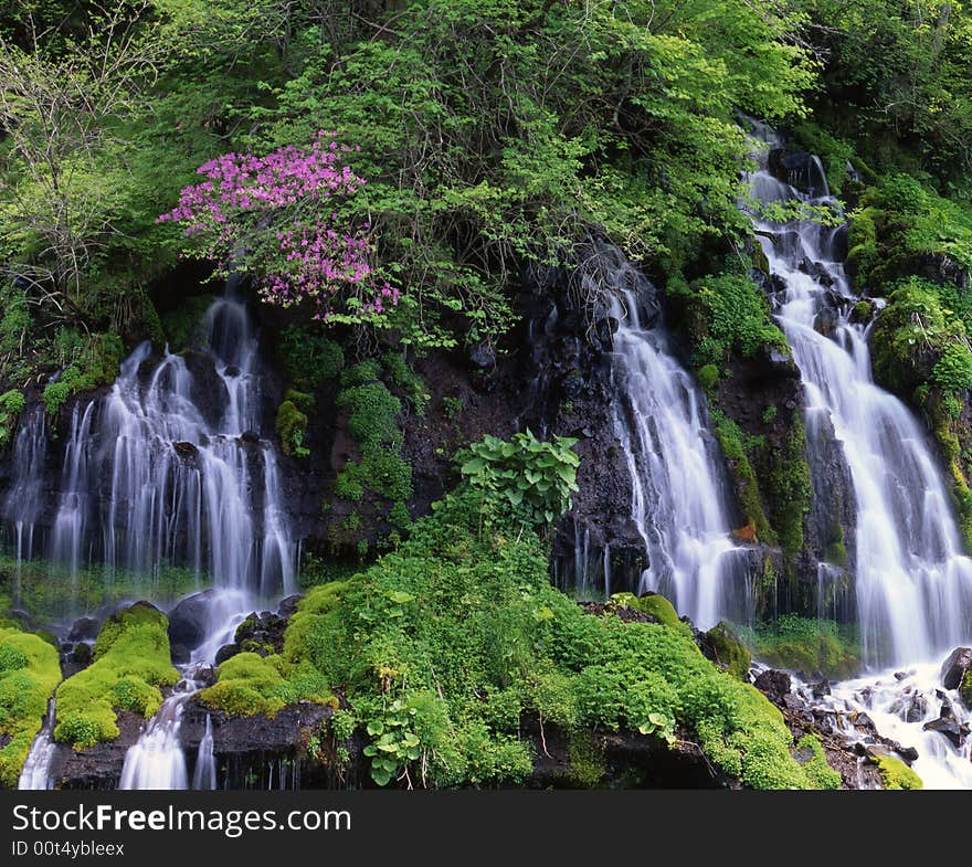 It`s getting spring time water fall. It`s getting spring time water fall