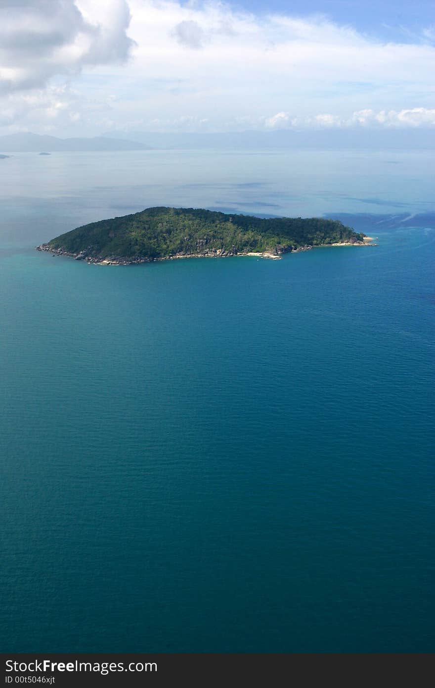 A shot of tropical islands in Australia. A shot of tropical islands in Australia