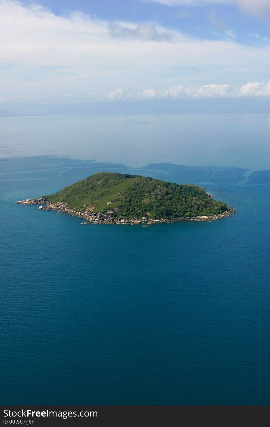 A shot of tropical islands in Australia. A shot of tropical islands in Australia