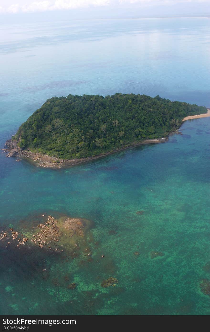 A shot of tropical islands in Australia. A shot of tropical islands in Australia