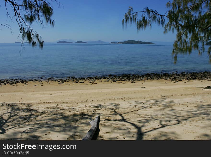 A shot of tropical islands in Australia. A shot of tropical islands in Australia