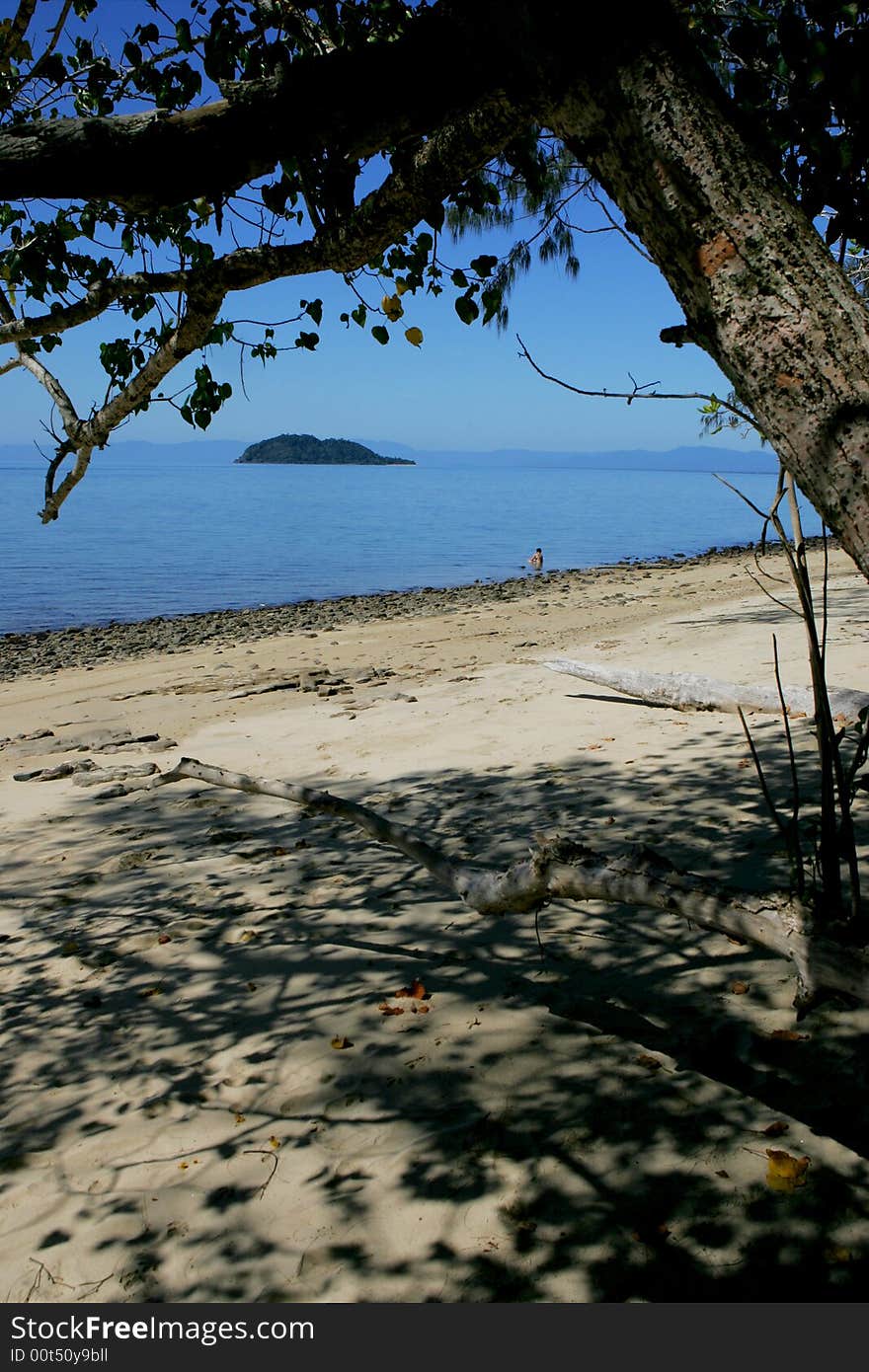 A shot of tropical islands in Australia. A shot of tropical islands in Australia