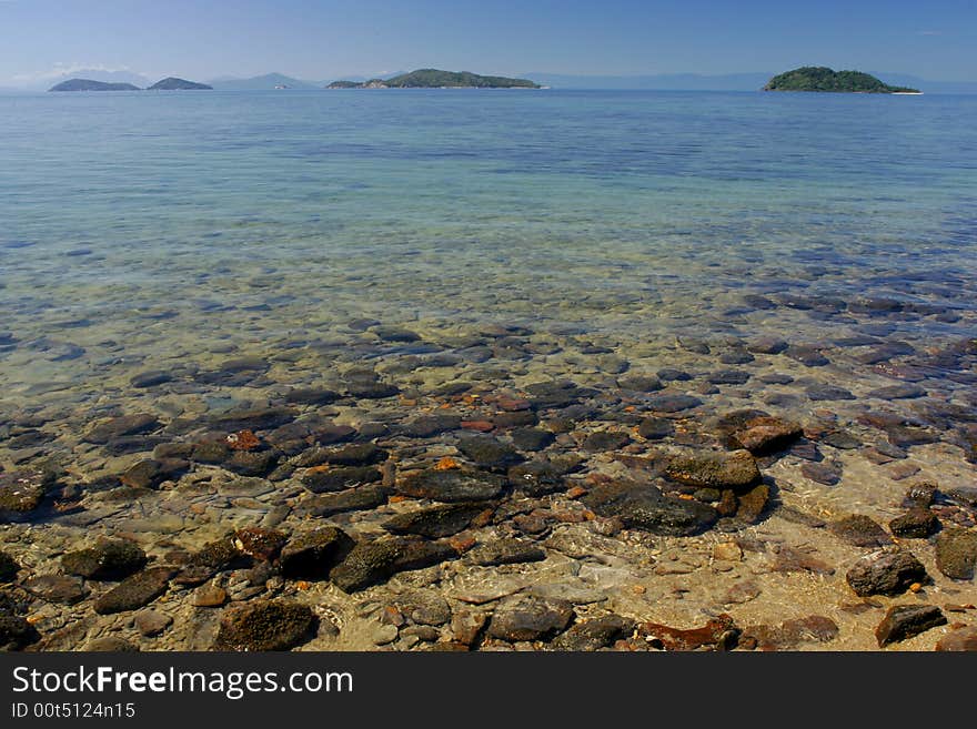 A shot of tropical islands in Australia. A shot of tropical islands in Australia