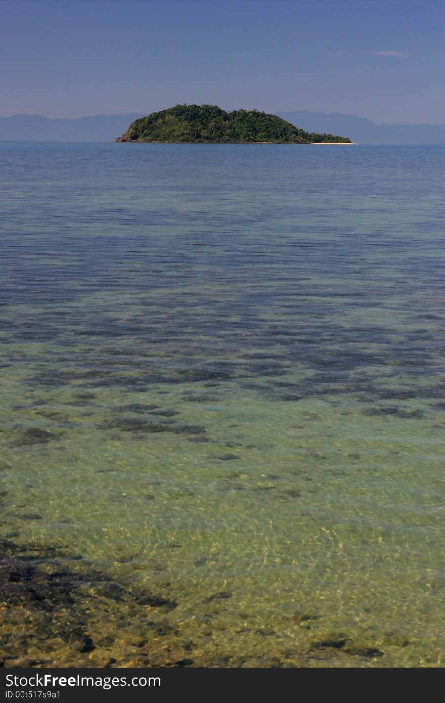 A shot of tropical islands in Australia. A shot of tropical islands in Australia