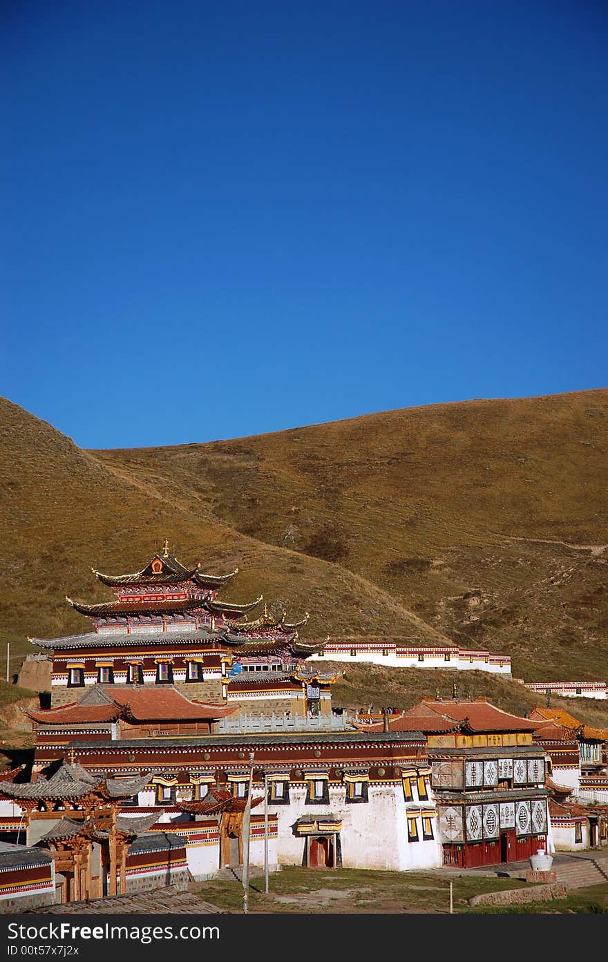 A lamaism village of Tibet,china.