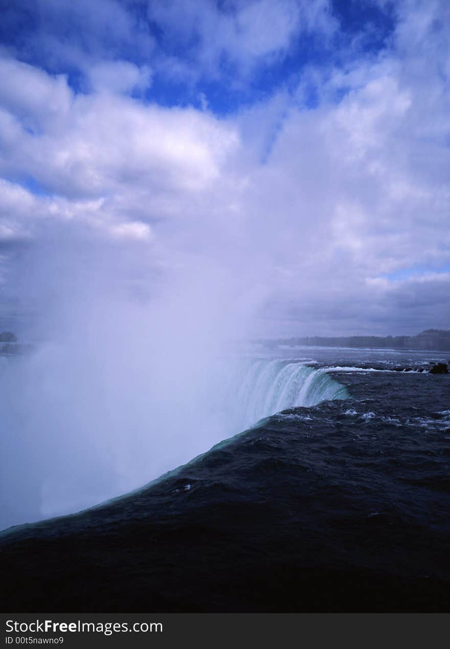 The Niagara great falls landscape in Canada-13