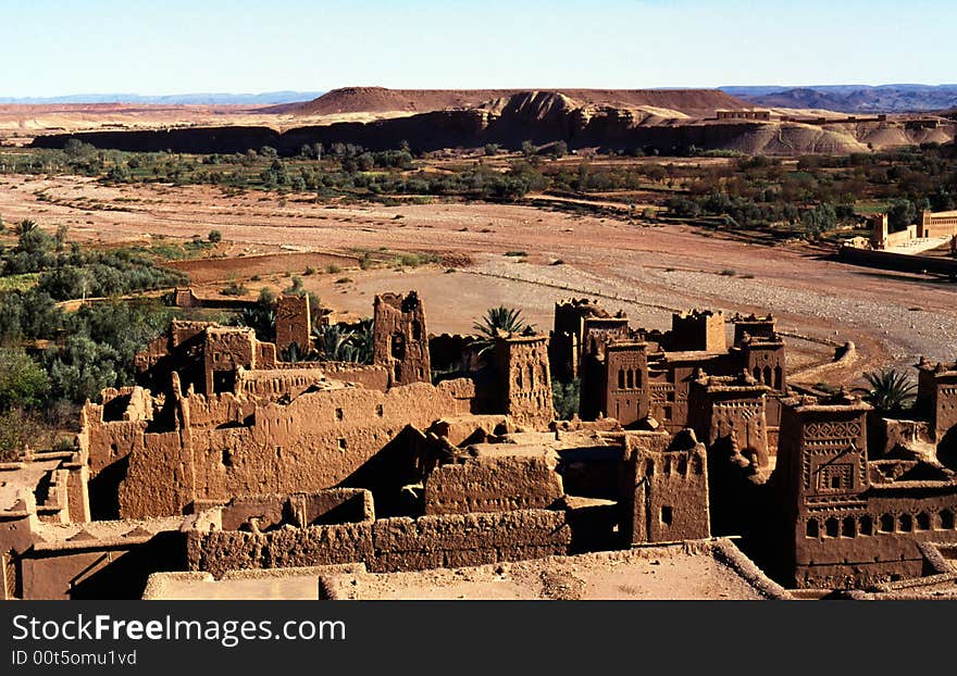 Landscape of city in morocco