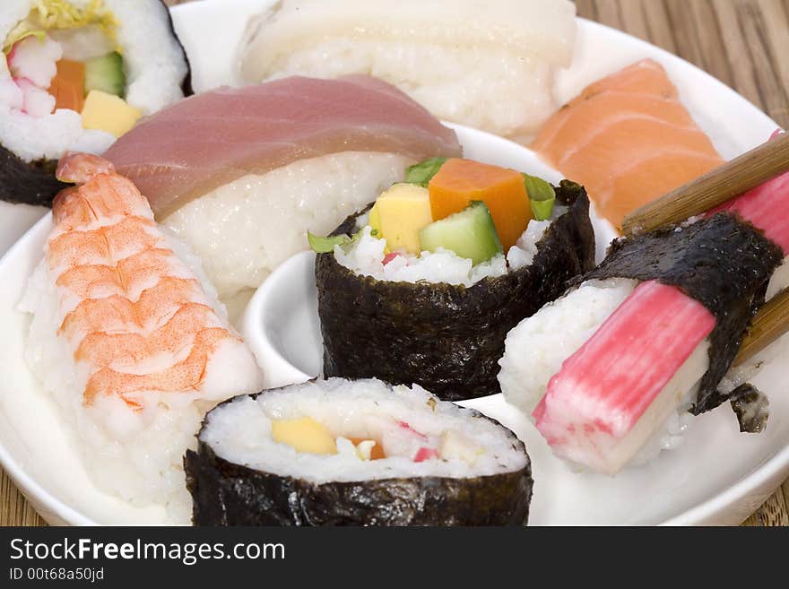 Sushi is a Japanese food and popular around the world