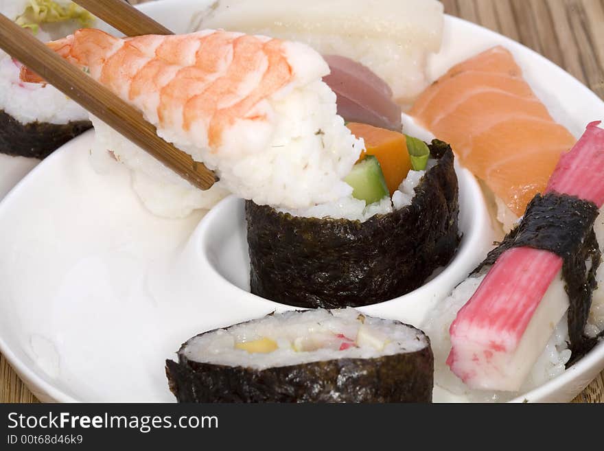 Sushi is a Japanese food and popular around the world