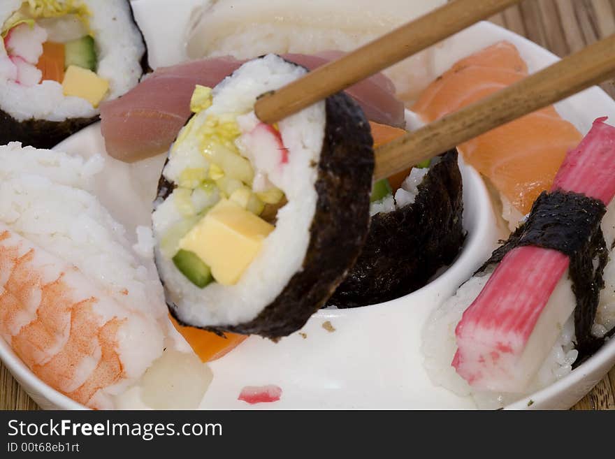 Sushi is a Japanese food and popular around the world