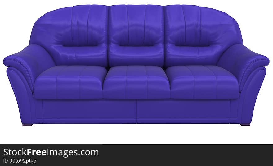 Image of sofa. White background.