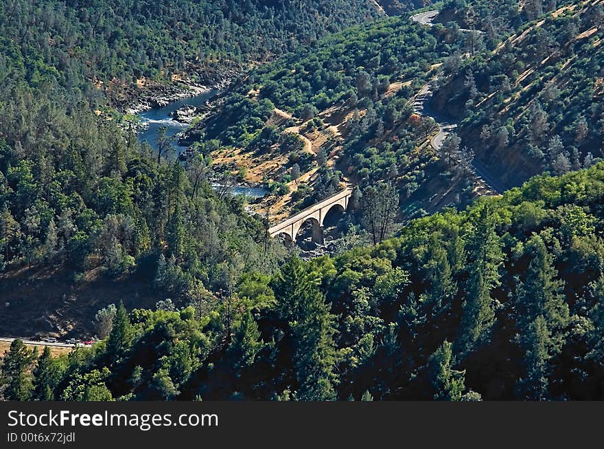 Old bridge over the river