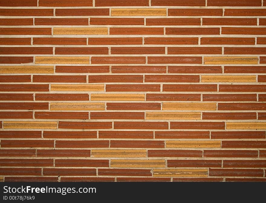 Slim brick wall texture, background