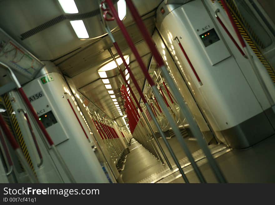 Underground train In hong kong. Underground train In hong kong