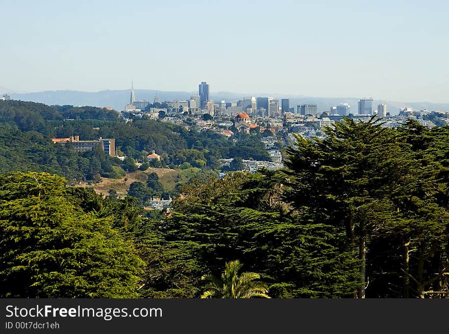 San Francisco in the distance