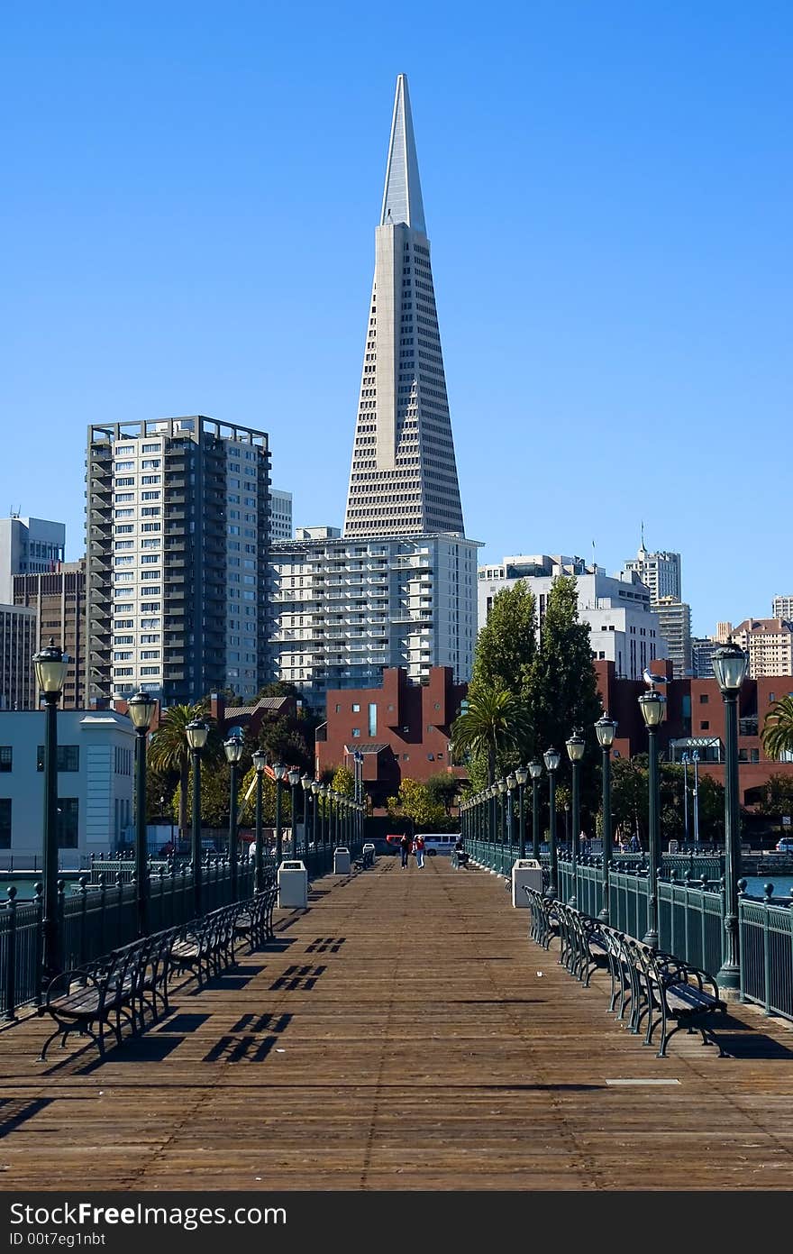 Pier seven in San Francisco. Pier seven in San Francisco