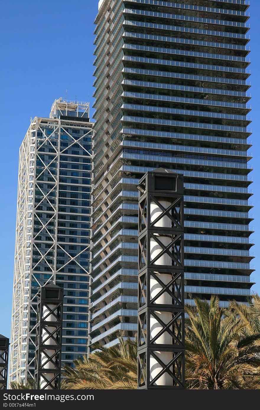 Business tower and Hotel view. Business tower and Hotel view.