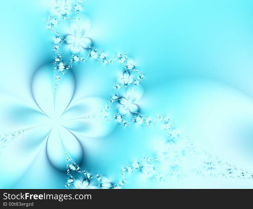 Fractal image of abstract flowers. Fractal image of abstract flowers.