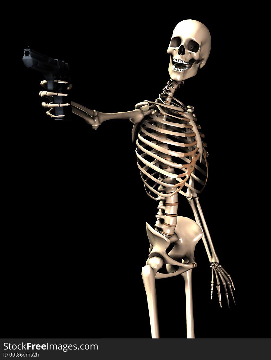 Skeleton And Gun 11