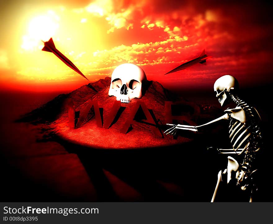 War Skeleton War Background 8