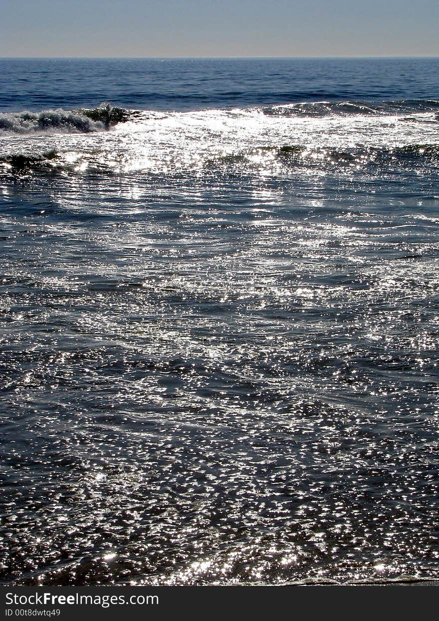 Sun on the sea at Blouberg Cape Town South Africa. Sun on the sea at Blouberg Cape Town South Africa